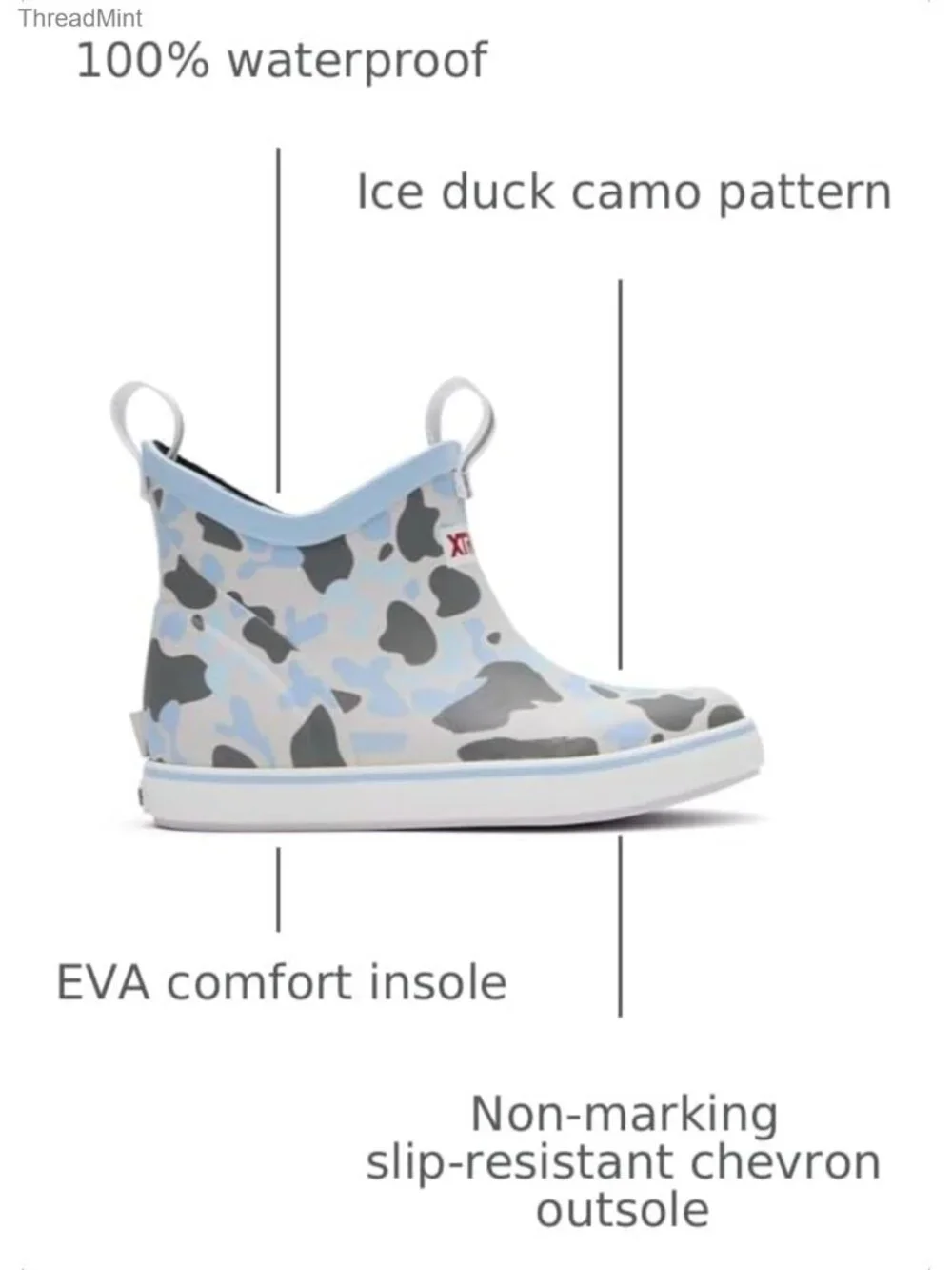 XTRATUF Kids Ankle Deck Boots - Waterproof, Slip-Resistant, Pull-On